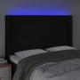 Black fabric headboard with LED 147x16x118/128 cm by vidaXL, Headboards and footboards - Ref: Foro24-3123768, Price: 117,45 €...
