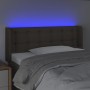 Kopfteil mit LED aus taupegrauem Stoff 103x16x78/88 cm von vidaXL, Kopf- und Fußteile - Ref: Foro24-3123664, Preis: 55,53 €, ...