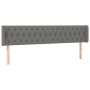 Dark gray fabric headboard with LED 203x16x78/88 cm by vidaXL, Headboards and footboards - Ref: Foro24-3123595, Price: 84,68 ...