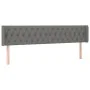 Dark gray fabric headboard with LED 203x16x78/88 cm by vidaXL, Headboards and footboards - Ref: Foro24-3123595, Price: 83,50 ...