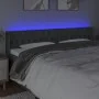 Dark gray fabric headboard with LED 203x16x78/88 cm by vidaXL, Headboards and footboards - Ref: Foro24-3123595, Price: 83,50 ...