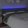 Dunkelgraues Stoffkopfteil mit LED 203x16x78/88 cm von vidaXL, Kopf- und Fußteile - Ref: Foro24-3123595, Preis: 84,68 €, Raba...