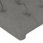 Dark gray fabric headboard with LED 203x16x78/88 cm by vidaXL, Headboards and footboards - Ref: Foro24-3123595, Price: 83,50 ...