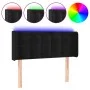 Cabecero con LED de terciopelo negro 93x16x78/88 cm de vidaXL, Cabeceros y pies de cama - Ref: Foro24-3123708, Precio: 60,83 ...