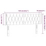 LED-Kopfteil aus dunkelblauem Samt, 163 x 16 x 78/88 cm von vidaXL, Kopf- und Fußteile - Ref: Foro24-3123630, Preis: 89,19 €,...