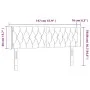 Light gray velvet headboard with LED 147x16x78/88 cm by vidaXL, Headboards and footboards - Ref: Foro24-3123620, Price: 81,55...