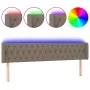 Cabecero con LED de tela gris taupe 183x16x78/88 cm de vidaXL, Cabeceros y pies de cama - Ref: Foro24-3123590, Precio: 99,56 ...