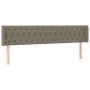 Taupe gray fabric headboard with LED 183x16x78/88 cm by vidaXL, Headboards and footboards - Ref: Foro24-3123590, Price: 99,70...