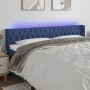 Cabecero con LED de tela azul 203x16x78/88 cm de vidaXL, Cabeceros y pies de cama - Ref: Foro24-3123600, Precio: 89,37 €, Des...