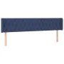 Cabecero con LED de tela azul 203x16x78/88 cm de vidaXL, Cabeceros y pies de cama - Ref: Foro24-3123600, Precio: 89,37 €, Des...