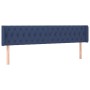 Kopfteil aus blauem Stoff mit LED 203x16x78/88 cm von vidaXL, Kopf- und Fußteile - Ref: Foro24-3123600, Preis: 92,36 €, Rabat...