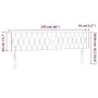 Cabecero con LED de tela azul 203x16x78/88 cm de vidaXL, Cabeceros y pies de cama - Ref: Foro24-3123600, Precio: 89,37 €, Des...
