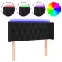 Black velvet headboard with LED 93x16x78/88 cm by vidaXL, Headboards and footboards - Ref: Foro24-3123610, Price: 63,17 €, Di...