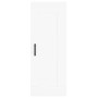 Aparador alto madera contrachapada blanco 34,5x34x180 cm