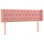 Kopfteil aus rosa Samt mit LED 147x16x78/88 cm von vidaXL, Kopf- und Fußteile - Ref: Foro24-3123625, Preis: 99,99 €, Rabatt: %