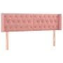 Kopfteil aus rosa Samt mit LED 147x16x78/88 cm von vidaXL, Kopf- und Fußteile - Ref: Foro24-3123625, Preis: 97,70 €, Rabatt: %