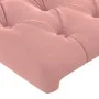 Cabecero con LED de terciopelo rosa 147x16x78/88 cm de vidaXL, Cabeceros y pies de cama - Ref: Foro24-3123625, Precio: 97,53 ...