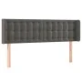 Dark gray velvet headboard with LED 147x16x78/88 cm by vidaXL, Headboards and footboards - Ref: Foro24-3123719, Price: 80,67 ...