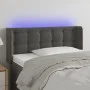 Cabecero con LED de terciopelo gris oscuro 103x16x78/88 cm de vidaXL, Cabeceros y pies de cama - Ref: Foro24-3123713, Precio:...