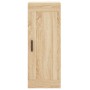Aparador de madera contrachapada roble Sonoma 34,5x34x180 cm