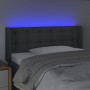 Dark gray fabric headboard with LED 83x16x78/88 cm by vidaXL, Headboards and footboards - Ref: Foro24-3123645, Price: 55,19 €...