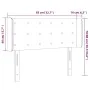 Kopfteil aus dunkelgrauem Stoff mit LED 83x16x78/88 cm von vidaXL, Kopf- und Fußteile - Ref: Foro24-3123645, Preis: 57,80 €, ...