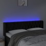 Kopfteil aus schwarzem Samt mit LED 147x16x78/88 cm von vidaXL, Kopf- und Fußteile - Ref: Foro24-3123622, Preis: 95,63 €, Rab...