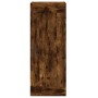 Aparador de madera contrachapada roble ahumado 34,5x34x180 cm