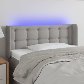Hellgraues Stoffkopfteil mit LED 103x16x78/88 cm von vidaXL, Kopf- und Fußteile - Ref: Foro24-3123660, Preis: 49,96 €, Rabatt: %