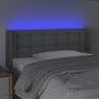 Hellgraues Stoffkopfteil mit LED 103x16x78/88 cm von vidaXL, Kopf- und Fußteile - Ref: Foro24-3123660, Preis: 49,96 €, Rabatt: %