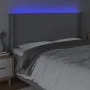 Light gray fabric headboard with LED 163x16x118/128 cm by vidaXL, Headboards and footboards - Ref: Foro24-3123774, Price: 114...