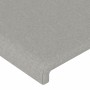Hellgraues Stoffkopfteil mit LED 163x16x118/128 cm von vidaXL, Kopf- und Fußteile - Ref: Foro24-3123774, Preis: 116,86 €, Rab...