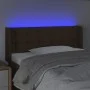 Kopfteil mit LED aus dunkelbraunem Stoff 83x16x78/88 cm von vidaXL, Kopf- und Fußteile - Ref: Foro24-3123647, Preis: 52,36 €,...