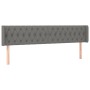 Dark gray fabric headboard with LED 183x16x78/88 cm by vidaXL, Headboards and footboards - Ref: Foro24-3123587, Price: 88,55 ...