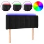 Cabecero con LED de terciopelo negro 103x16x78/88 cm de vidaXL, Cabeceros y pies de cama - Ref: Foro24-3123714, Precio: 61,03...