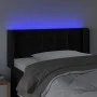 Cabecero con LED de terciopelo negro 103x16x78/88 cm de vidaXL, Cabeceros y pies de cama - Ref: Foro24-3123714, Precio: 61,03...