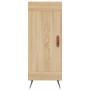 Aparador de madera contrachapada roble Sonoma 34,5x34x180 cm