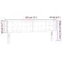 Kopfteil aus schwarzem Stoff mit LED 183x16x78/88 cm von vidaXL, Kopf- und Fußteile - Ref: Foro24-3123686, Preis: 78,26 €, Ra...