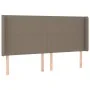 Headboard with LED in taupe gray fabric 163x16x118/128 cm by vidaXL, Headboards and footboards - Ref: Foro24-3123778, Price: ...