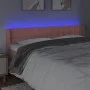 Rosa Samtkopfteil mit LED 203x16x78/88 cm von vidaXL, Kopf- und Fußteile - Ref: Foro24-3123741, Preis: 79,90 €, Rabatt: %