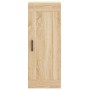 Aparador de madera contrachapada roble Sonoma 34,5x34x180 cm