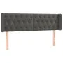 Dark gray velvet headboard with LED 163x16x78/88 cm by vidaXL, Headboards and footboards - Ref: Foro24-3123627, Price: 98,97 ...