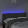 Dark gray velvet headboard with LED 163x16x78/88 cm by vidaXL, Headboards and footboards - Ref: Foro24-3123627, Price: 98,97 ...