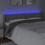 Hellgraues Samtkopfteil mit LED 183x16x78/88 cm von vidaXL, Kopf- und Fußteile - Ref: Foro24-3123632, Preis: 92,15 €, Rabatt: %