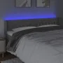 Light gray velvet headboard with LED 183x16x78/88 cm by vidaXL, Headboards and footboards - Ref: Foro24-3123632, Price: 90,45...