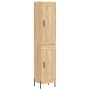 Aparador de madera contrachapada roble Sonoma 34,5x34x180 cm