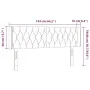 Cabecero con LED de tela crema 163x16x78/88 cm de vidaXL, Cabeceros y pies de cama - Ref: Foro24-3123583, Precio: 92,00 €, De...