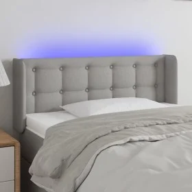 Kopfteil aus hellgrauem Stoff mit LED 93x16x78/88 cm von vidaXL, Kopf- und Fußteile - Ref: Foro24-3123652, Preis: 53,45 €, Ra...