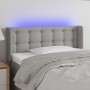 Kopfteil aus hellgrauem Stoff mit LED 93x16x78/88 cm von vidaXL, Kopf- und Fußteile - Ref: Foro24-3123652, Preis: 54,37 €, Ra...