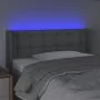 Light gray fabric headboard with LED 93x16x78/88 cm by vidaXL, Headboards and footboards - Ref: Foro24-3123652, Price: 53,45 ...